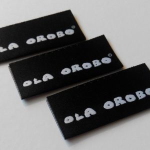 designer woven clothing labels