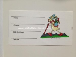 Personalised address labels