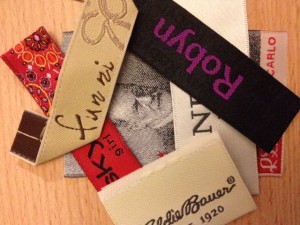 Woven garment labels