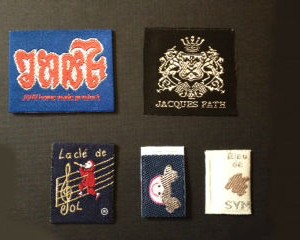 Metallic Thread Woven Clothing Labels
