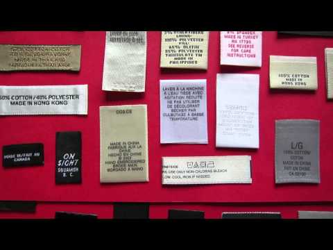 40 iron on woven name labels